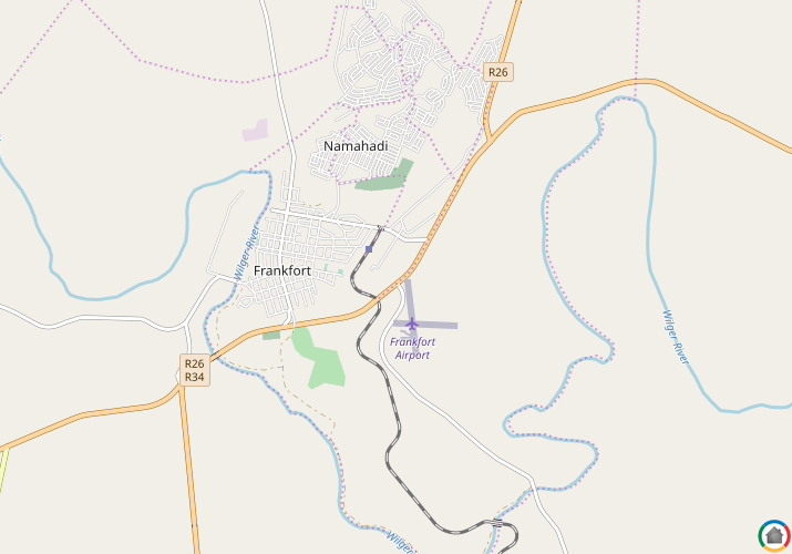 Map location of Frankfort
